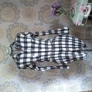 Haden Los Angeles black white dress tunic western small